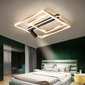 LEDシーリングライト スポットライト付 寝室 リビング照明 方形