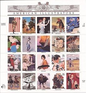 アメリカ切手 American Illustrators シート切手