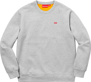 希少★新品本物【灰★M】★Contrast Crewneck Small Box コントラスト スモールボックス 正規店購入 シュプリーム 入手困難 Supreme 2018SS