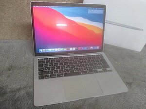 (1915) 初期化済 Apple アップル MacBook Air 2020 13.3インチ CPU:Core i3 メモリ:8GB SSD:256GB MWTK2J/A