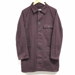 春コーデにオススメ！【UNITED ARROWS】 ユナイテッドアローズ ショップコート アウター カバーオール バーガンディー メンズ M /Y5487ii