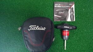 【Titleist純正品】タイトリスト　トルクレンチ　専用ポーチ・説明書付き(913)　良品　　　　/0254