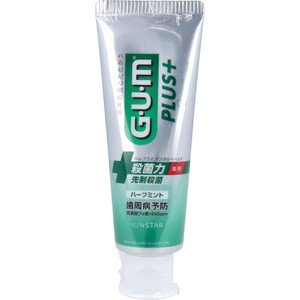 まとめ得 GUM ガム・プラスデンタルペースト ハーブミント 120ｇ x [4個] /k