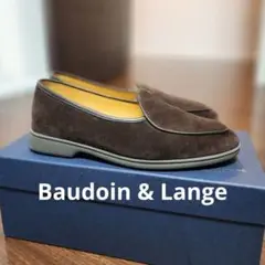 【美品】ボードインアンドランジBaudoin&Lange スエード スリッポン