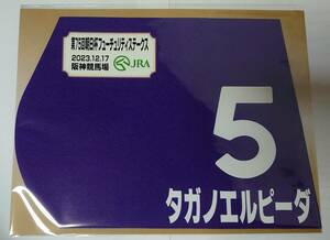 タガノエルピーダ 2023年 朝日杯フューチュリティステークス ミニゼッケン 未開封新品 団野大成騎手 斉藤崇史 八木良司　朝日杯FS