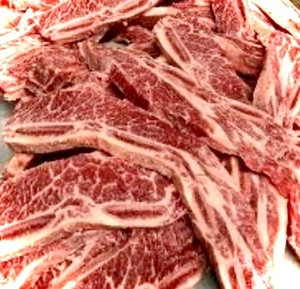 ^_^/即決は2kg 【インボイス対応】骨付き　骨つきカルビ！　ショートリブ！　1cm (10mm)スライス！　焼き肉！　1kgからの販売です！