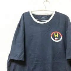 TOMMY HILFIGER ヴィンテージ　メンズ　Tシャツ　ブラック　2XL