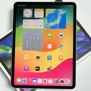 Apple SIMフリー iPad Pro (11インチ) (第2世代) シルバー 128GB MY2W2J/A Wi-Fi+Cellular BT最大容量97% アクティベーションロック解除済