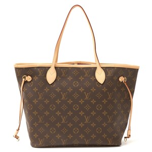 LOUIS VUITTON ルイヴィトン ネヴァーフル MM M41178 トート ショルダーバッグ モノグラム×レザー ブラウン×ピンク×ゴールド レディース