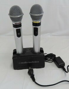 60☆audio-technica ATIR-T88 オーディオテクニカ 赤外線マイク2本/充電器BC702◆0720-765