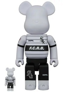 MEDICOM TOY BE@RBRICK F.C.REAL BRISTOL MLB WHITE SOX 100%&400% F.C.R.B. エフシーレアルブリストル×エムエルビー ホワイトソックス