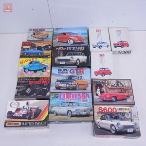 未組立 LS/トミー 等 1/32 スバル 360/パブリカ 700/ミゼット/いすゞ ベレット 1600GTR/ポルシェ 356A 他 まとめて14点セット【40