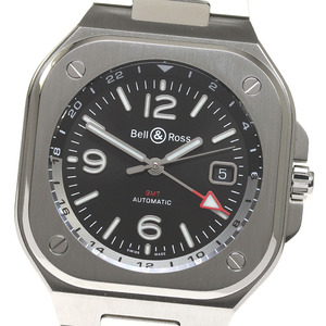 ベル＆ロス Bell＆Ross BR05G-BL-ST/SRB BR05 GMT デイト 自動巻き メンズ 美品 箱・保証書付き_825709