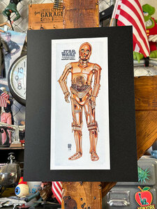 ハリウッドポスター #0064　C-3PO　映画「スターウォーズ」BANTAM BOOKS　B4サイズ　※専用フレームは別売です