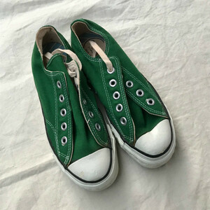 希少 DEAD STOCK 70s Vintage Converse COACH Made IN U.S.A. kids US 2 1/2 GREEN CANVAS ヴィンテージ コンバース コーチ CHUCK TAYLOR