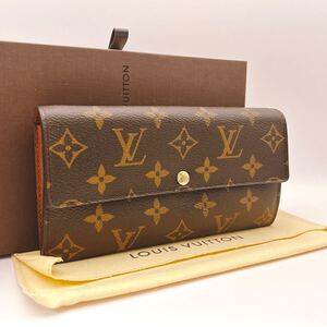 ★ほぼ極美品★付属品付き★【A104】LOUIS VUITTON ルイヴィトン モノグラム ポルトフォイユ サラ 長財布 カード収納10 M61734/CA3191