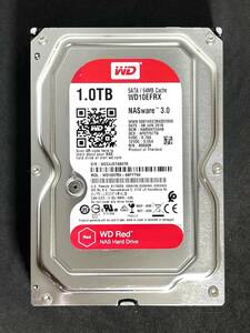 【送料無料】　★ 1TB ★　WD Red　/　WD10EFRX　【使用時間： 66 ｈ】 2018年製　稼働極少　3.5インチ内蔵HDD　SATA Western Digital RED