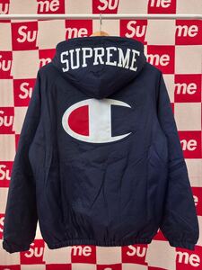 ⑥☆超激レア☆Supreme チャンピオン ボア フードロゴ パーカー ジャケット