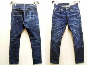 ◇即決[W30]ビッグジョン RARE JEANS R009 坂本藍聖 スリム ビンテージ加工 15.5oz ボタンフライ レアジーンズ セルビッチ パンツ■3951