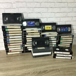 5493 【ジャンク】VHS 使用済ビデオテープ 48本 maxell TDK FUJIFILM まとめ売り