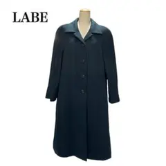 LEBE レベ ロングコート L カシミヤ100% ネイビー