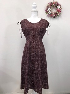 1521　レディース　【　PROPORTION BODY DRESSING　】　半袖シャツワンピース　　サイズ：３　色：茶色柄入り