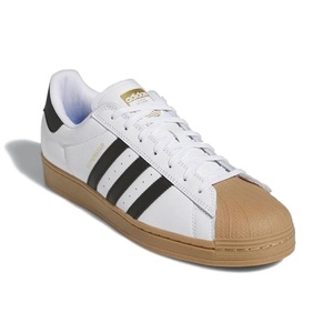 アディダス スーパースター 26.5cm 税込定価14300円 ホワイト ブラック adidas SUPERSTAR ADV ガムソール スケートボーディング 天然皮革