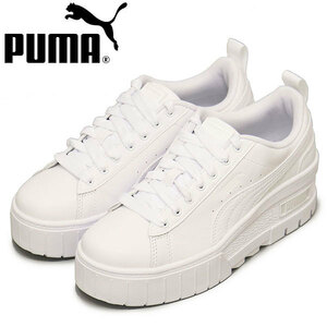 PUMA (プーマ) 386273 メイズ ウェッジ レディーススニーカー 04 プーマホワイト PM194 24.5cm