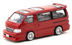 ターマックワークス 1/64 トヨタ ハイエース 100系 カスタム レッド Tarmac Works Toyota Hiace ミニカー