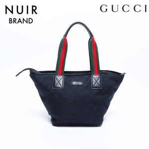 グッチ GUCCI ハンドバッグ GGキャンバス シェリーライン ブラック