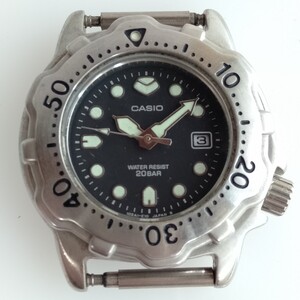 腕時計72か CASIO カシオ WATER RESIST 20 BAR 102A1-E1O JAPAN B ウォッチ 動作未確認 レトロ 現状品