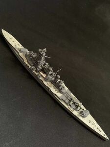 【塗装完成品】ハセガワ 1/700 日本海軍 高速戦艦 金剛 洋上モデル★ウォーターラインシリーズ★ディテールアップ 零式水上偵察機2機付き