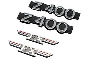 【426】 Z400FX サイドカバーエンブレム 1台分セット E1 Z400FX-EMBLEMSET Z400FX-EMBLEMSET