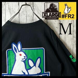 【激レア】FR2 エクストララージ コラボ ロンT Tシャツ 黒 緑 M　エフアールツー XLARGE