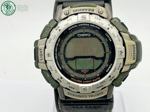 BA0703633　△ CASIO カシオ PROTREK プロトレック PRT-35BLJ クォーツ QUARTZ QZ デジアナ ラウンド メンズ 腕時計 現状品