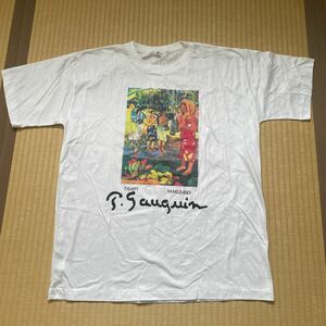 ポール ゴーギャン Tシャツ Paul Gauguin イア オラナ マリア アートTシャツ Ia Orana Maria Hail Mary 半袖Tシャツ 90s ヴィンテージT