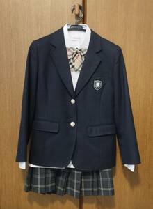 コスプレ 制服 女子 ブラウス付 ブレザースカート上下セット