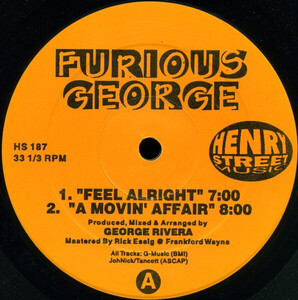 米12 Furious George Feel Alright HS187 Henry Street Music /00250