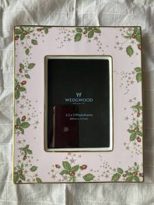 WEDGWOOD ウェッジウッド　ワイルドストロベリー　ピンク　陶器　写真たて