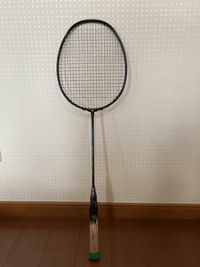 ☆1円スタート☆YONEX ヨネックス バドミントン ラケット ナノフレア170 ブルー ガット（ゴーセン）張済み ラケットケース付き