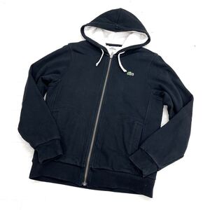 1634◎ LACOSTE ラコステ トップス ジップ パーカー ジャケット フルジップ 裏ボア カジュアル ブラック メンズ3