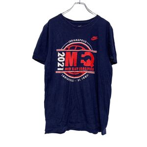 NIKE 半袖 プリント Tシャツ S ネイビー スポーツ 古着卸 アメリカ仕入 a507-6840