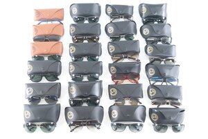 【24点】Ray-Ban レイバン ケースあり サングラス 眼鏡 めがね アイウェア ブラック系 ブラウン系 小物 まとめ売り 0662-YO