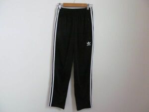 (56799)adidas　アディダス　レディース　パンツ　ジャージ　ボトムス　ブラック　XS　USED