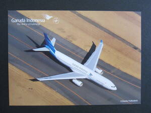 ガルーダ・インドネシア航空■Garuda Indonesia■A330-300■PK-GPU■Charlie FURUSHO■スカイチーム■エアライン発行絵葉書