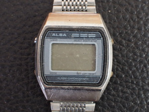 レア物 セイコー SEIKO アルバ ALBA メンズ アラームクロノグラフ デジタル クォーツ 腕時計 品番: V789-5180 ジャンク 管理No.14086