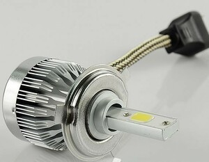 DC12V LED ヘッドライト H4対応 Hi/Lo切り替え 6000ルーメン (検 CB400 CB650 CTX700 CRF250