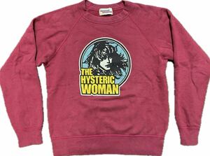 大人気！ヒステリックグラマースウェットレーナーhystericgramour hystericwoman女の子プリントエンジ色