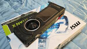 ビデオメモリ12GB msi NVIDIA GeForce GTX Titan