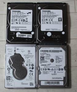 2.5インチ SerialATA HDD 1TB 4台まとめて SATA　【W66】